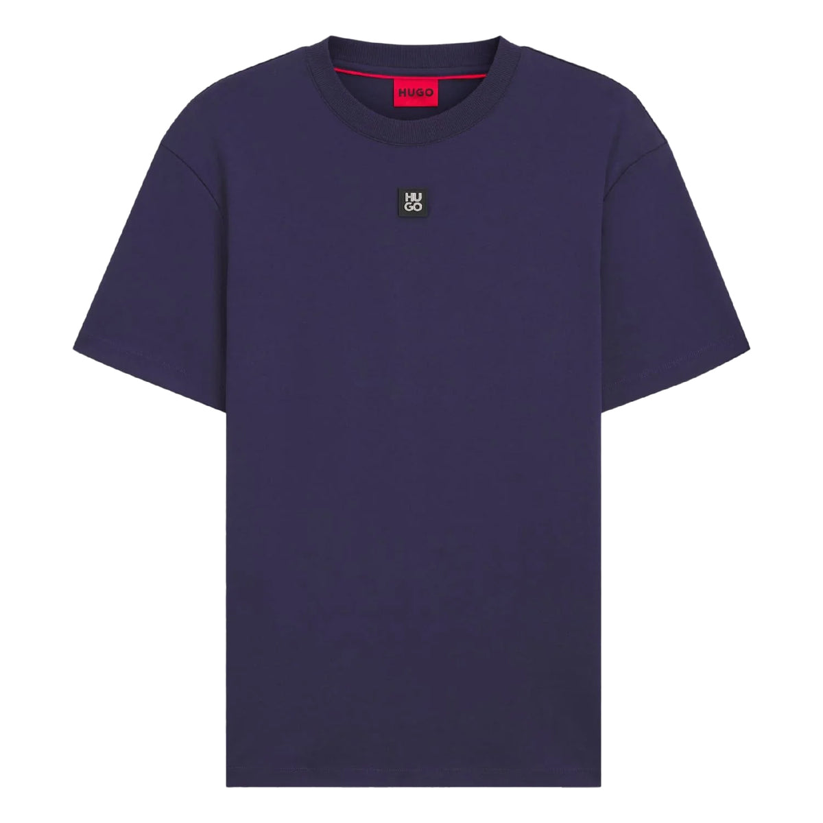 Navy - Front - Hugo Mens Dalile Stacked T-Shirt