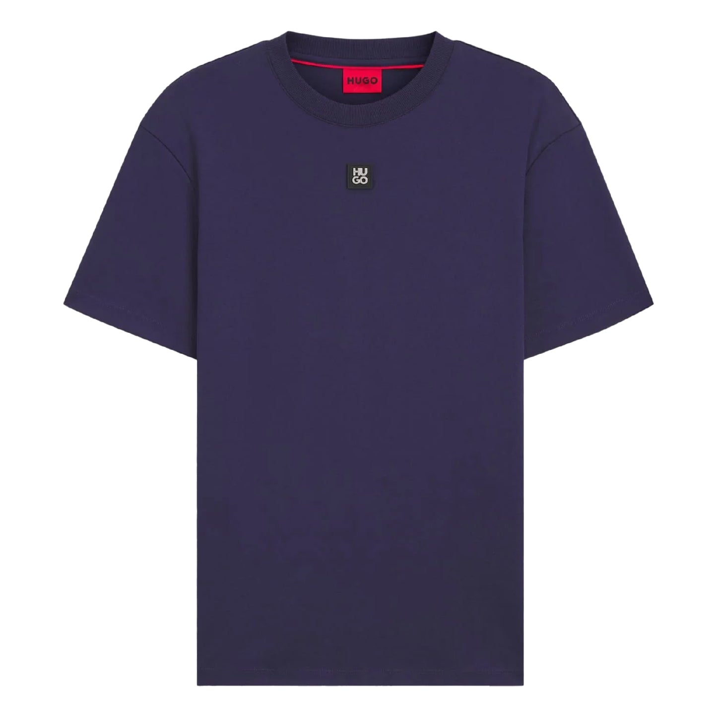 Navy - Front - Hugo Mens Dalile Stacked T-Shirt