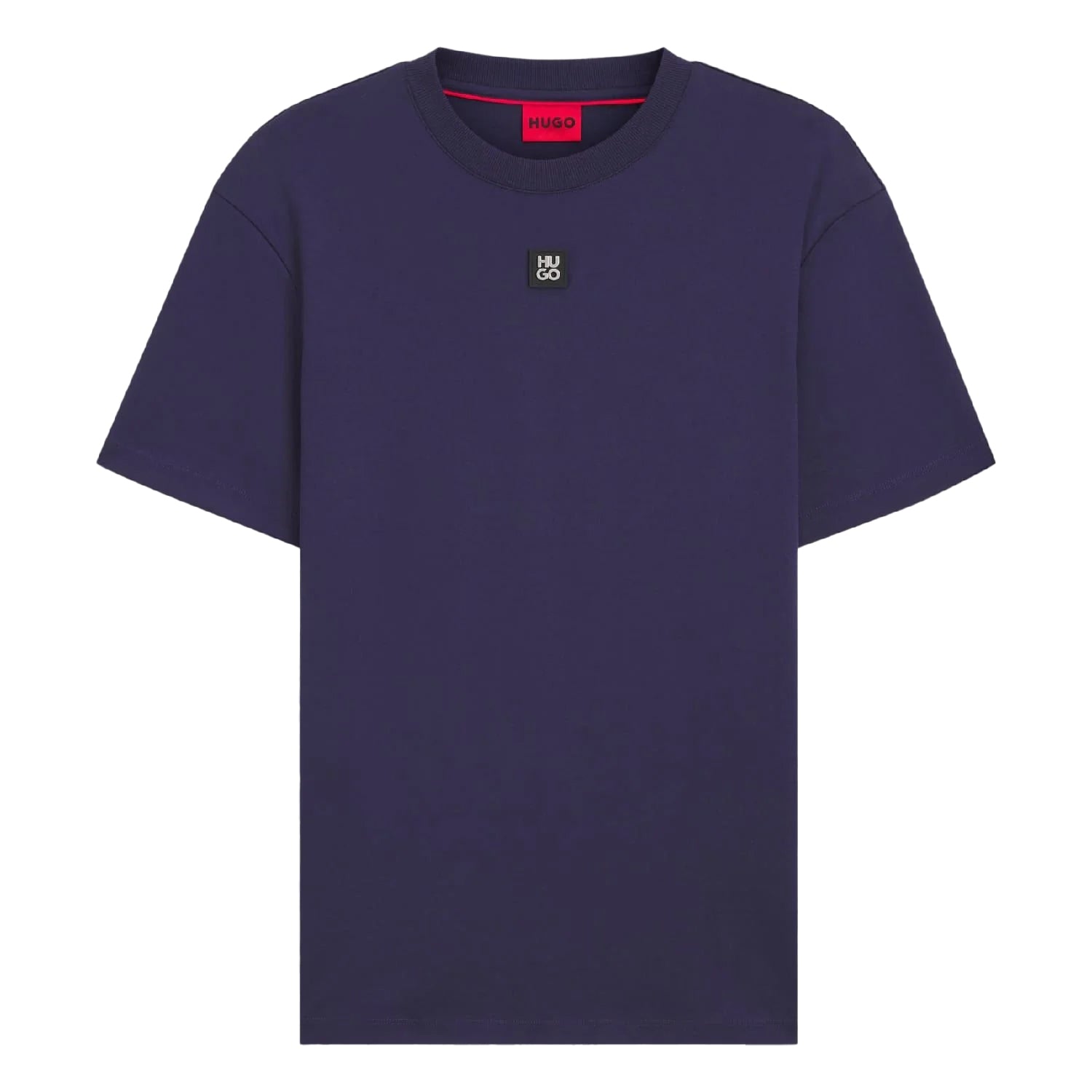 Navy - Front - Hugo Mens Dalile Stacked T-Shirt