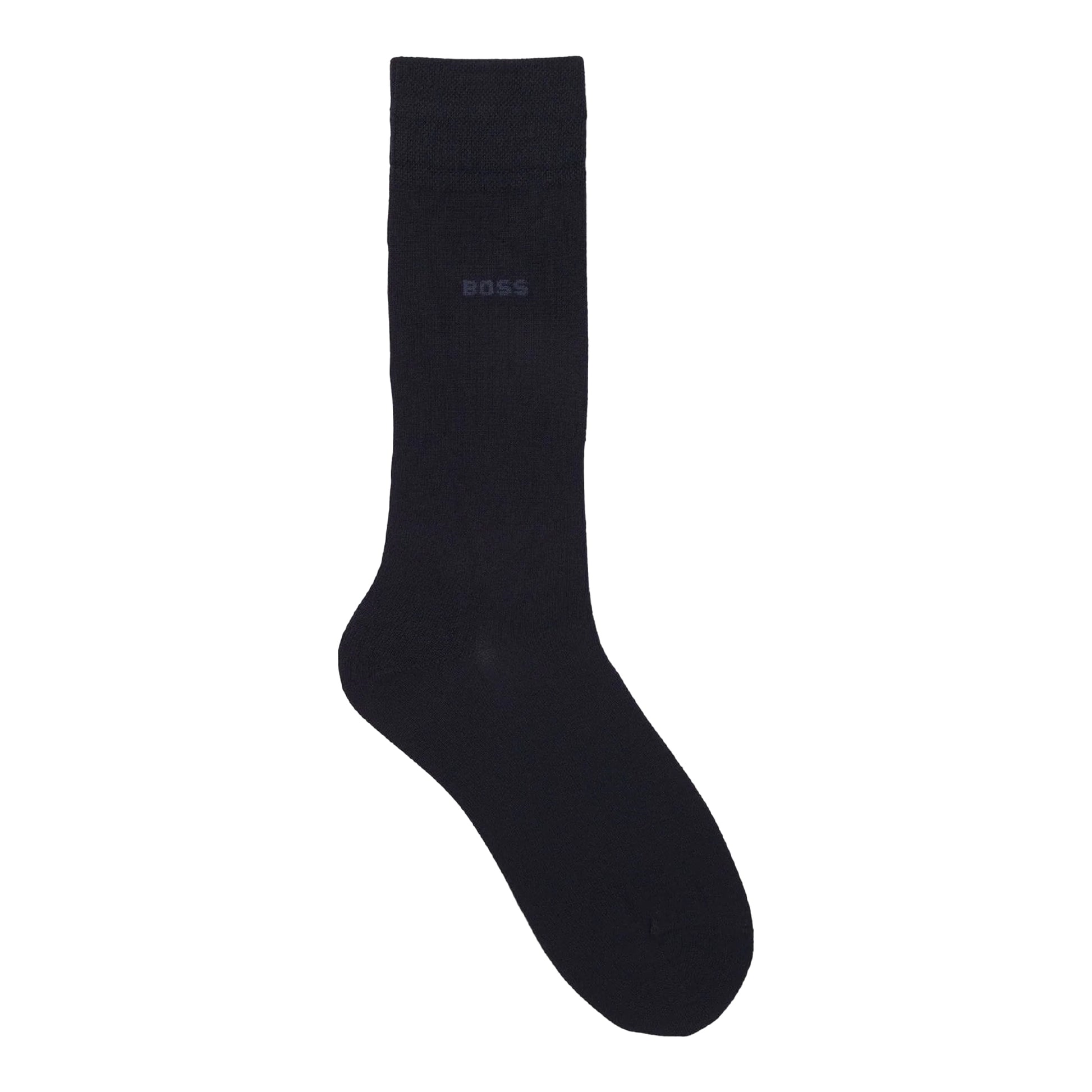 Dark Blue - Back - Boss Mens Edward Gentle Socks