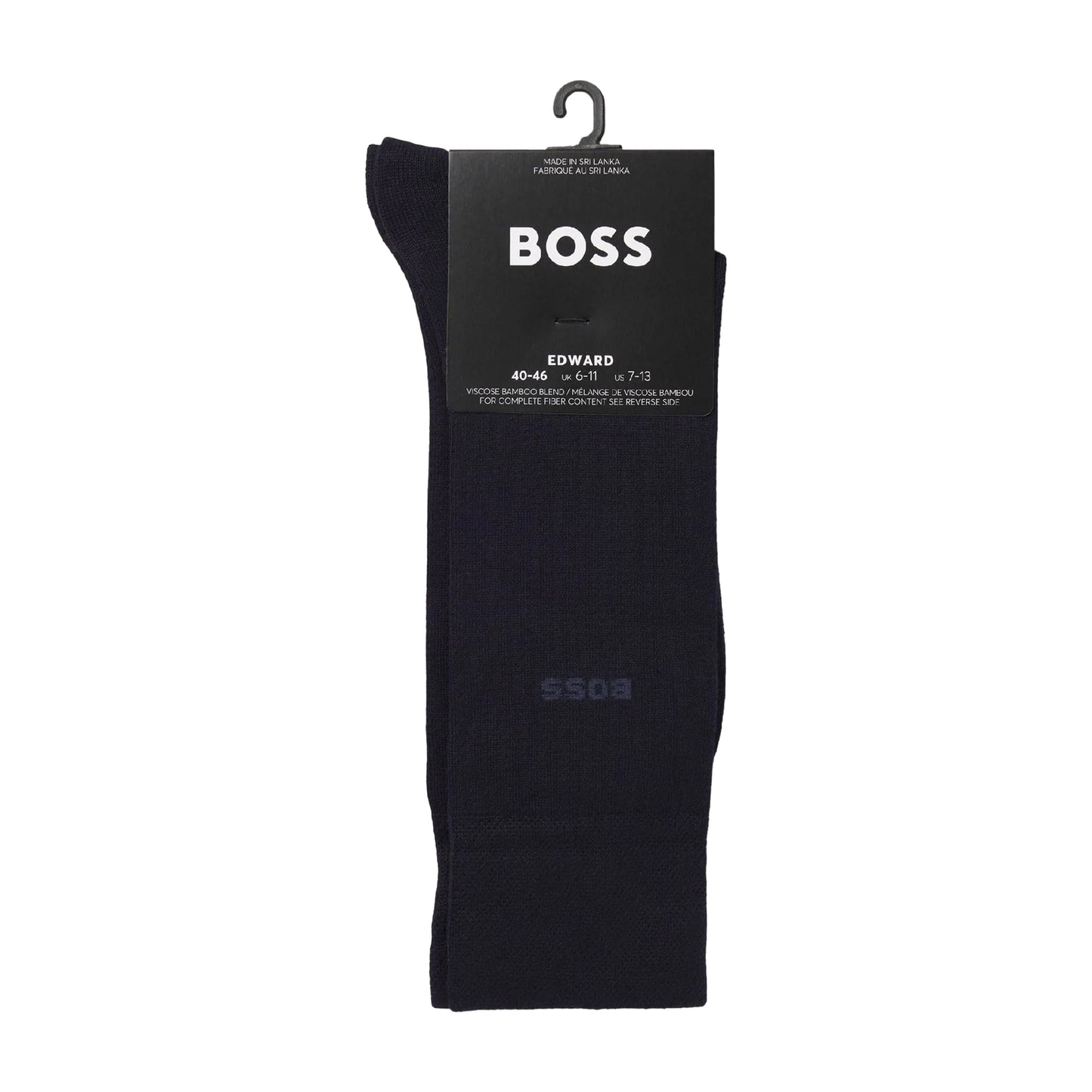 Dark Blue - Side - Boss Mens Edward Gentle Socks