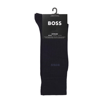 Dark Blue - Side - Boss Mens Edward Gentle Socks