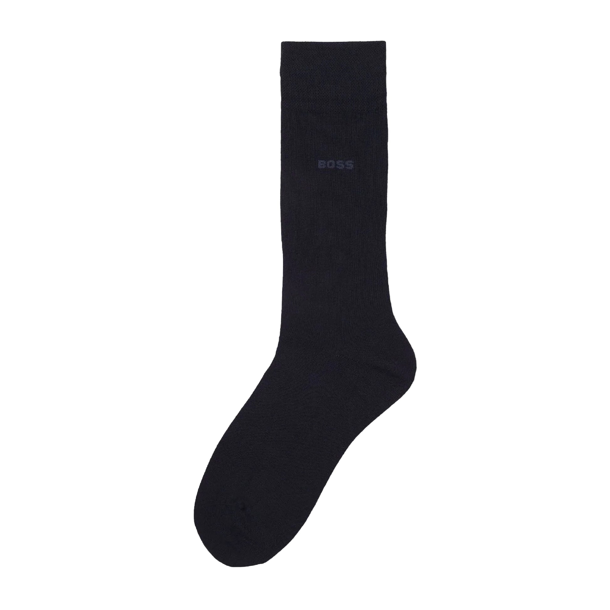 Dark Blue - Front - Boss Mens Edward Gentle Socks