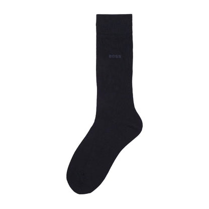 Dark Blue - Front - Boss Mens Edward Gentle Socks