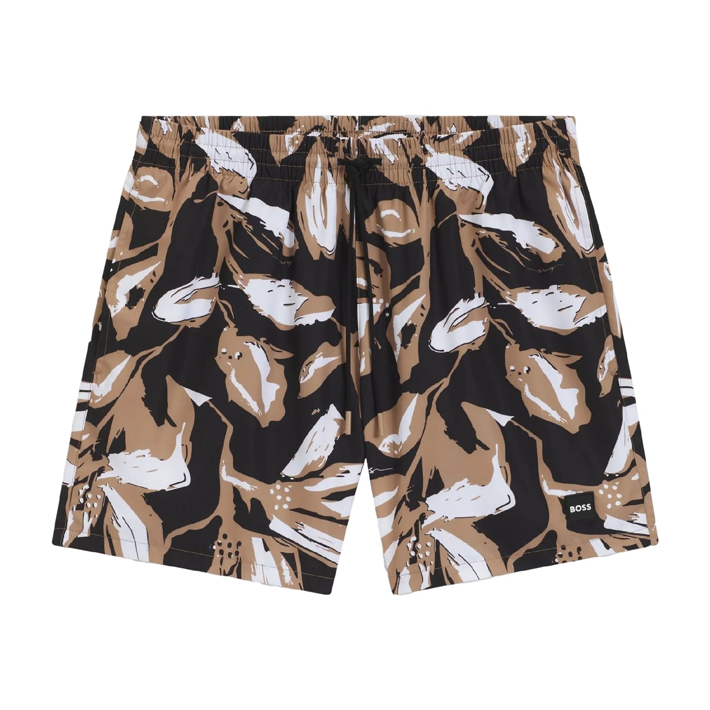 Black - Front - Hugo Mens Piranha Swim Shorts
