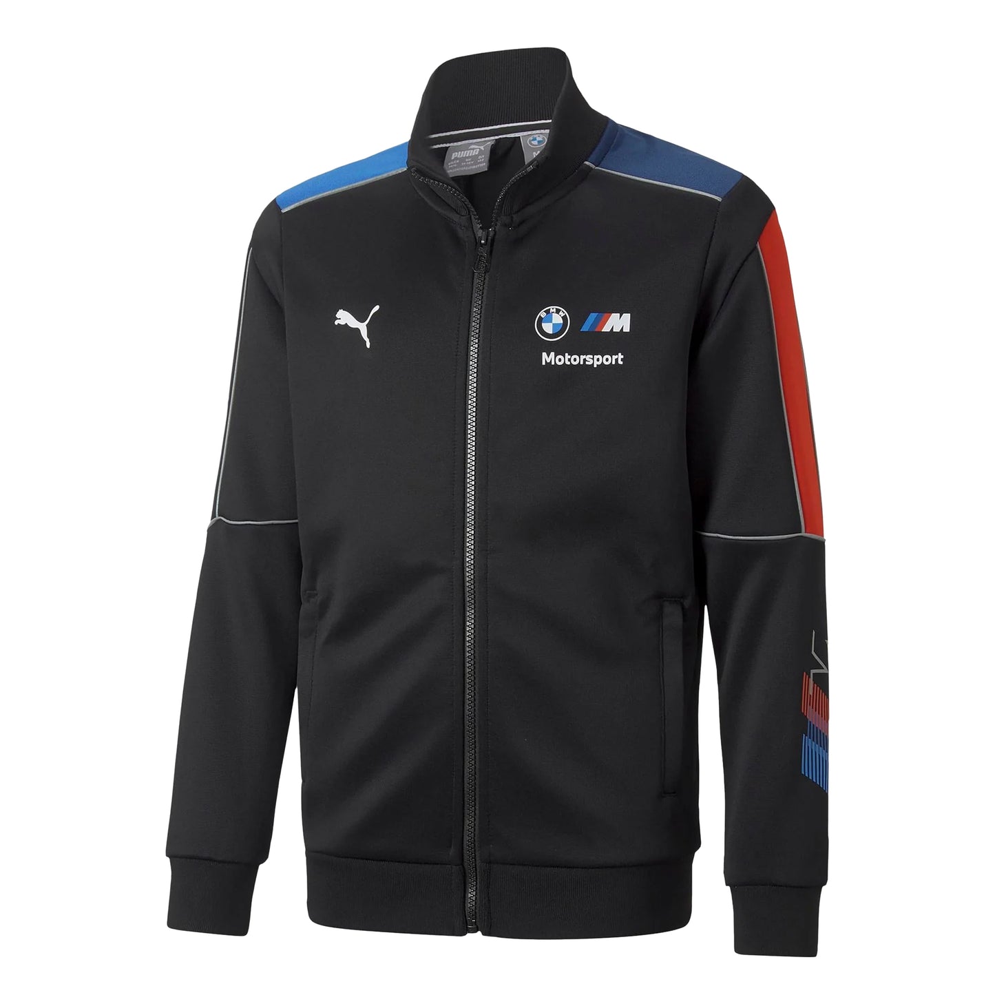 Black - Front - Puma Childrens-Kids M7 Motorsport BMW Track Jacket