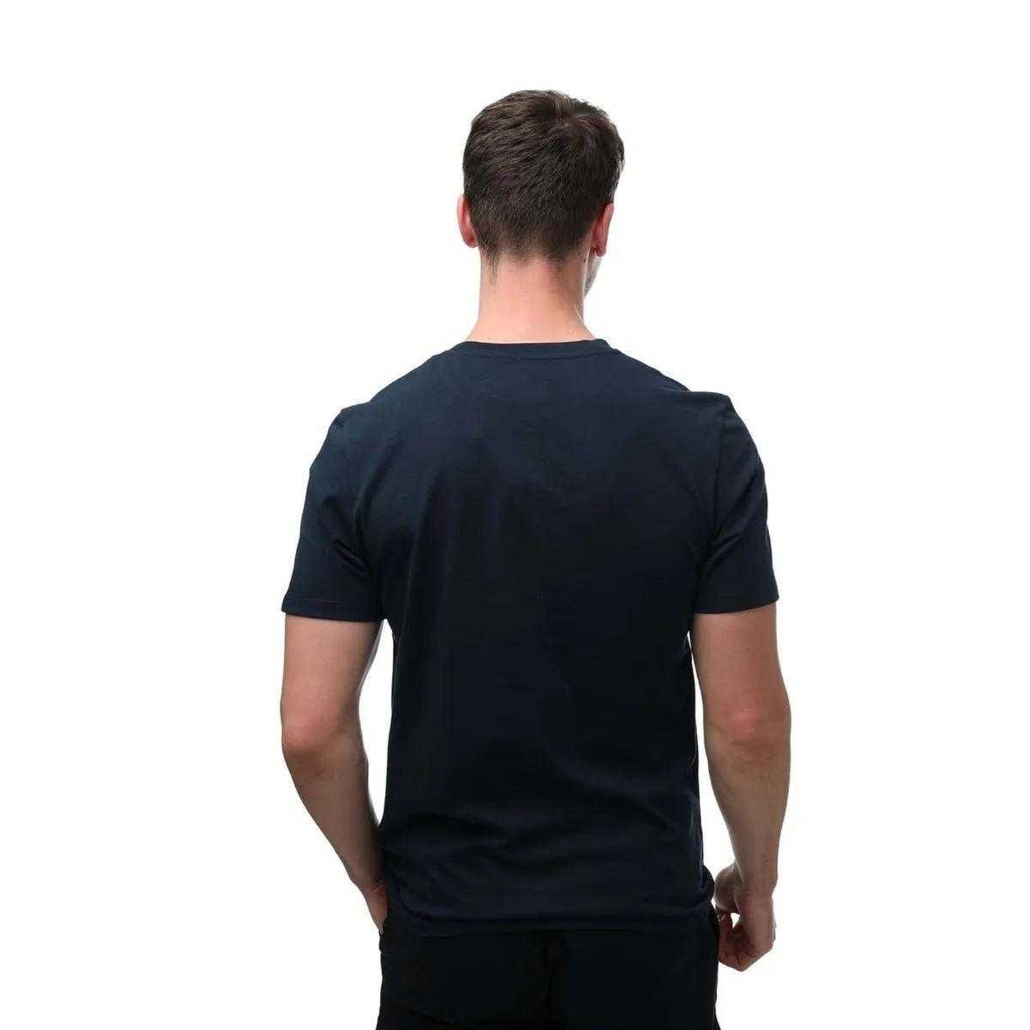 Navy - Back - Timberland Mens Tree Logo Short-Sleeved T-Shirt