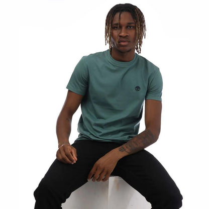 Green - Lifestyle - Timberland Mens Dunstan River Crew Neck T-Shirt