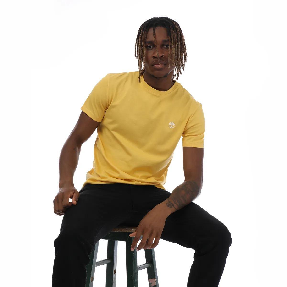 Yellow - Lifestyle - Timberland Mens Dunstan River Crew Neck T-Shirt