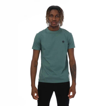 Green - Front - Timberland Mens Dunstan River Crew Neck T-Shirt