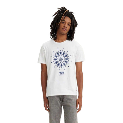 White - Front - Levis Mens Graphic Crew Neck T-Shirt