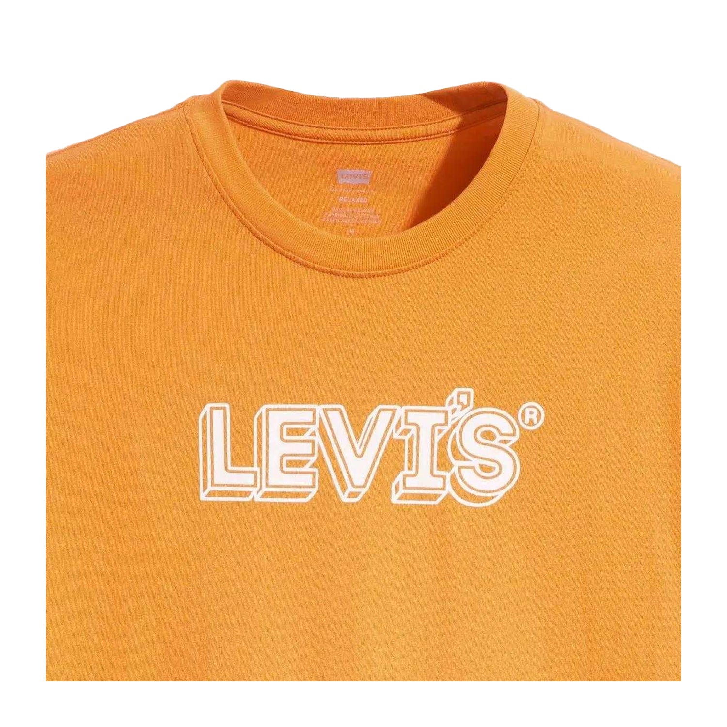 Orange - Side - Levis Mens Graphic Relaxed Fit T-Shirt