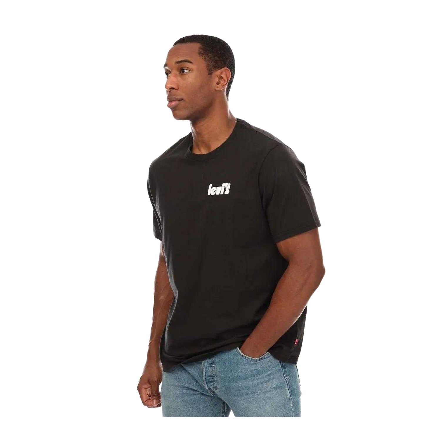 Black - Front - Levis Mens Relaxed Fit T-Shirt