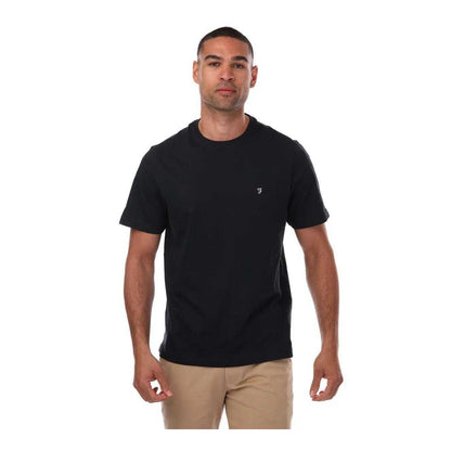 Navy - Front - Farah Mens Eddie Short-Sleeved T-Shirt