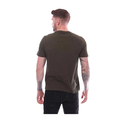 Olive - Back - Farah Mens Dean Short-Sleeved T-Shirt