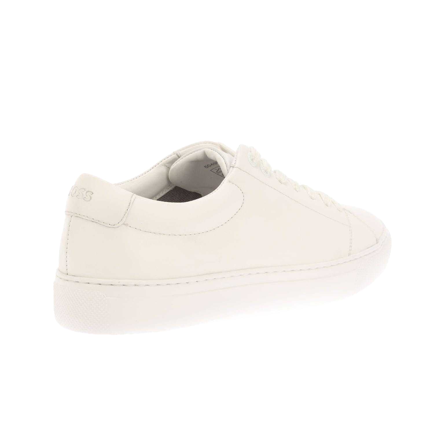 White - Back - Boss Mens Enlight Leather Trainers
