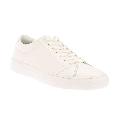 White - Front - Boss Mens Enlight Leather Trainers