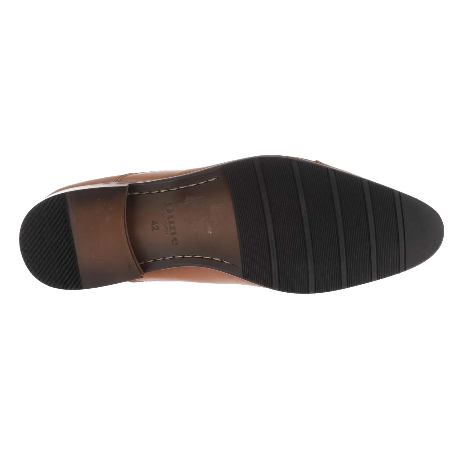 Brown - Lifestyle - Dune London Mens Stormy Leather Derby Shoes