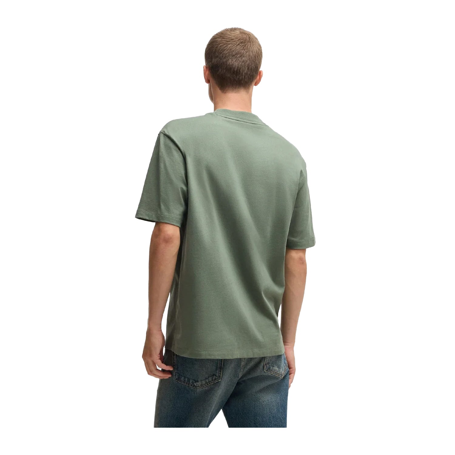 Green - Back - Hugo Mens Dapolino Logo T-Shirt