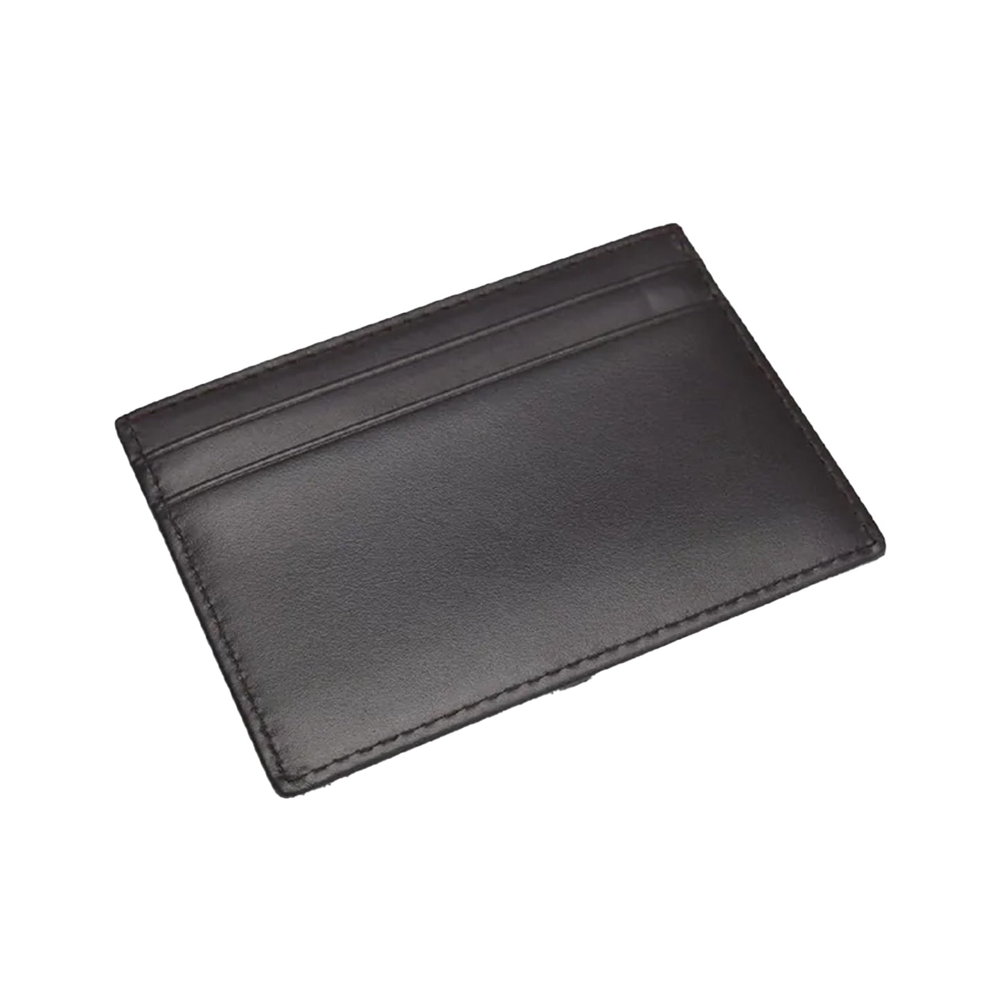 Brown - Back - Hugo Boss Randy Leather Card Holder