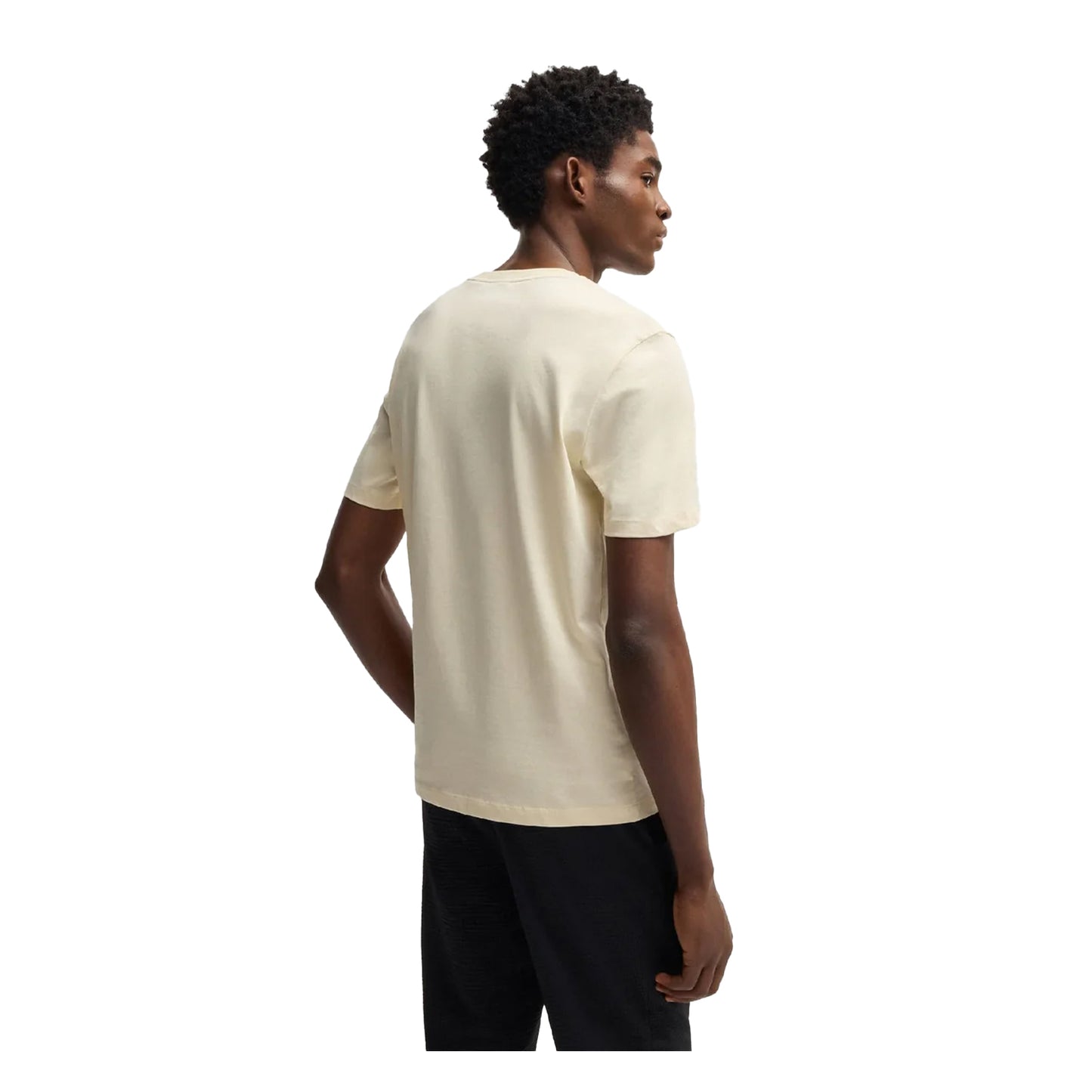 White - Back - Boss Mens Thompson 01 T-Shirt