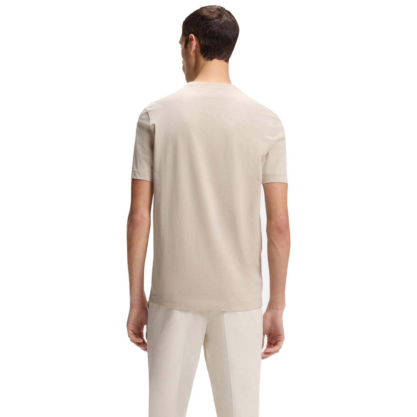 White - Pack Shot - Boss Mens Thompson 01 T-Shirt