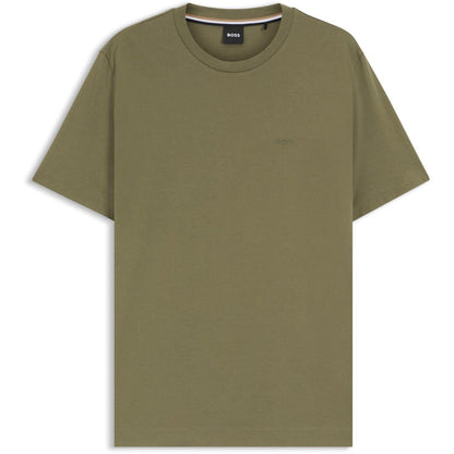 Green - Front - Boss Mens Thompson 01 T-Shirt