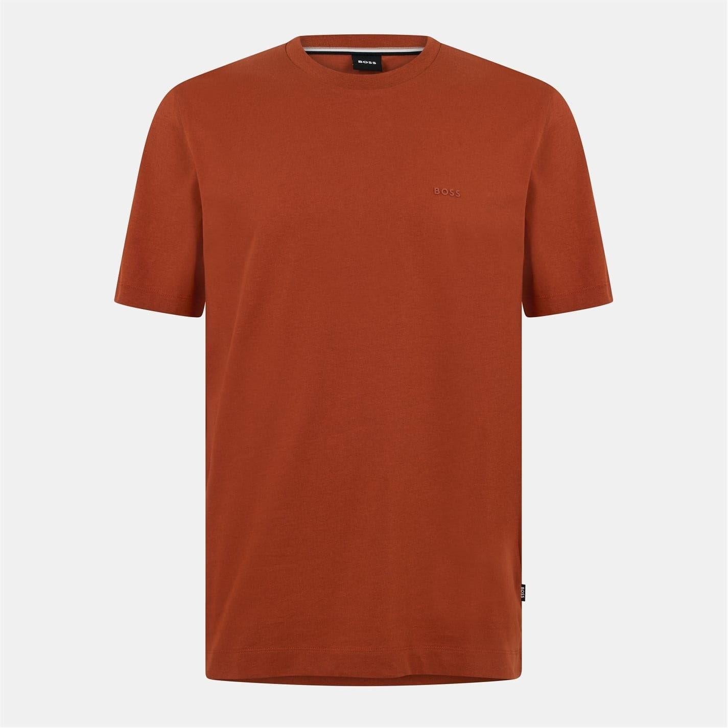 Dark Orange - Front - Boss Mens Thompson 01 T-Shirt