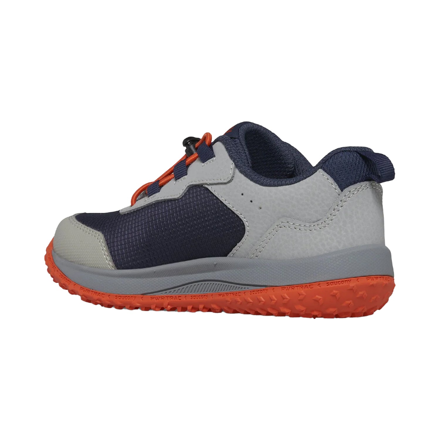 Grey-Orange - Back - Saucony Childrens-Kids Aura Trainers
