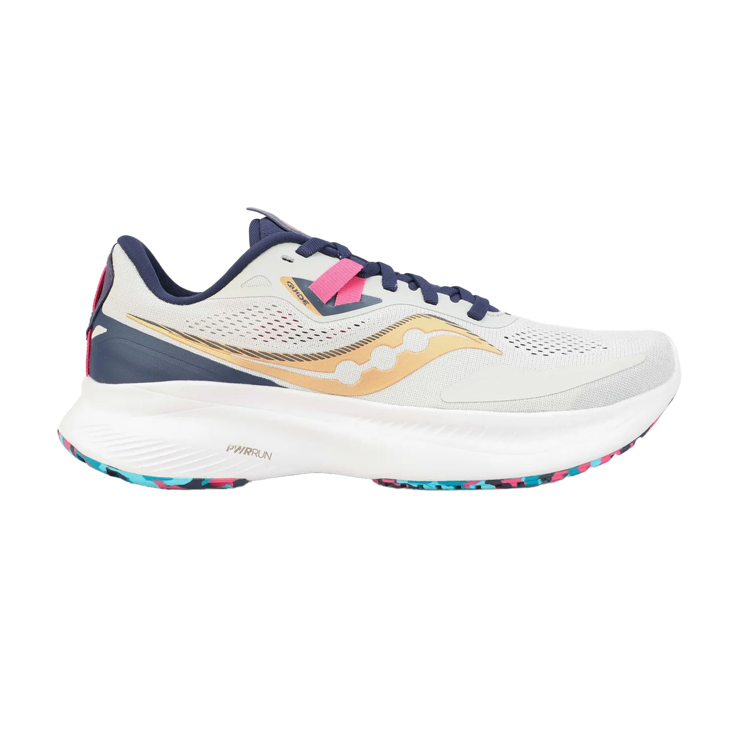 Grey-Multicoloured - Side - Saucony Unisex Adult Guide 15 Running Shoes