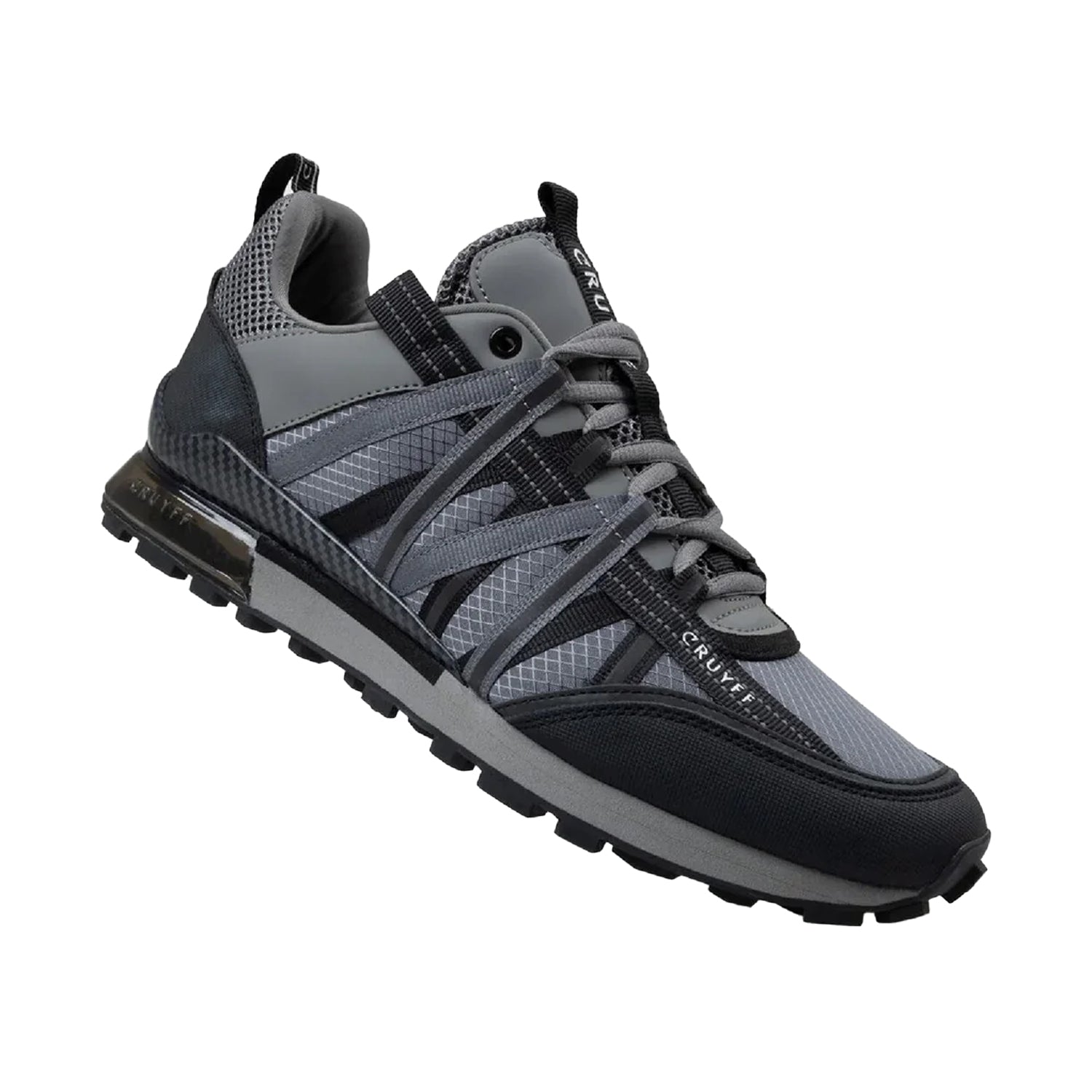 Grey - Front - Cruyff Mens Fearia Trainers