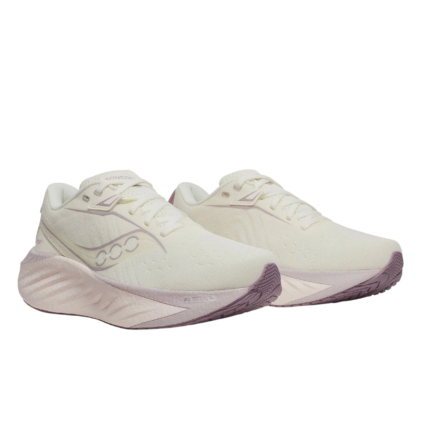 Off White - Front - Saucony Unisex Adult Triumph 22 Running Shoes