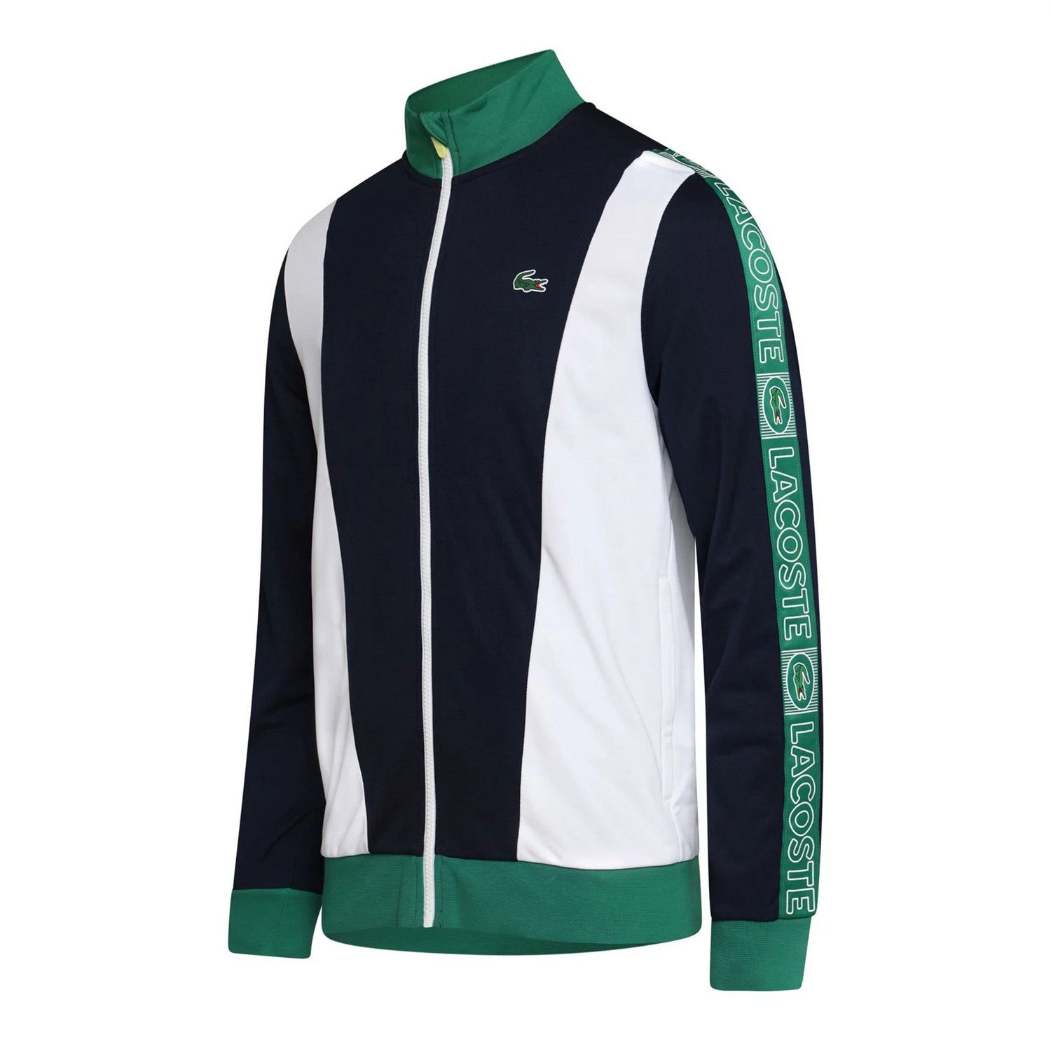 Navy - Side - Lacoste Mens Full Zip Track Jacket