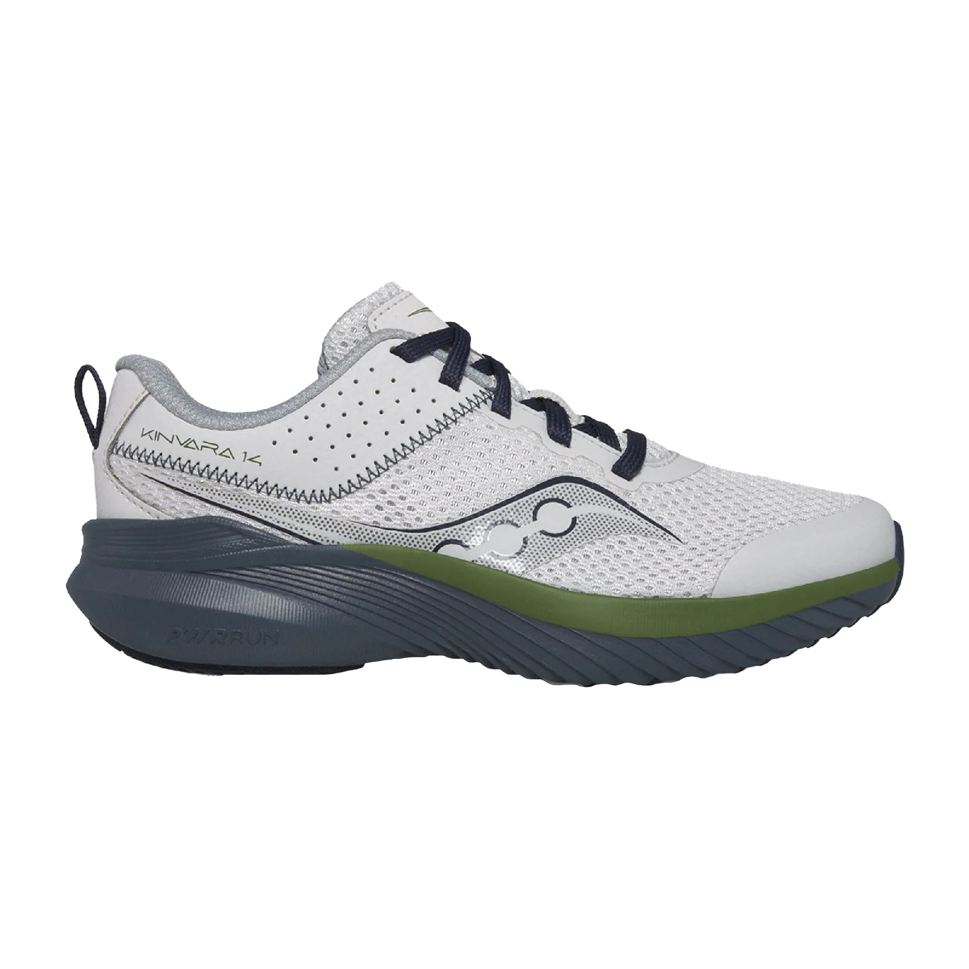 Grey-Blue - Side - Saucony Childrens-Kids Kinvara 14 Trainers