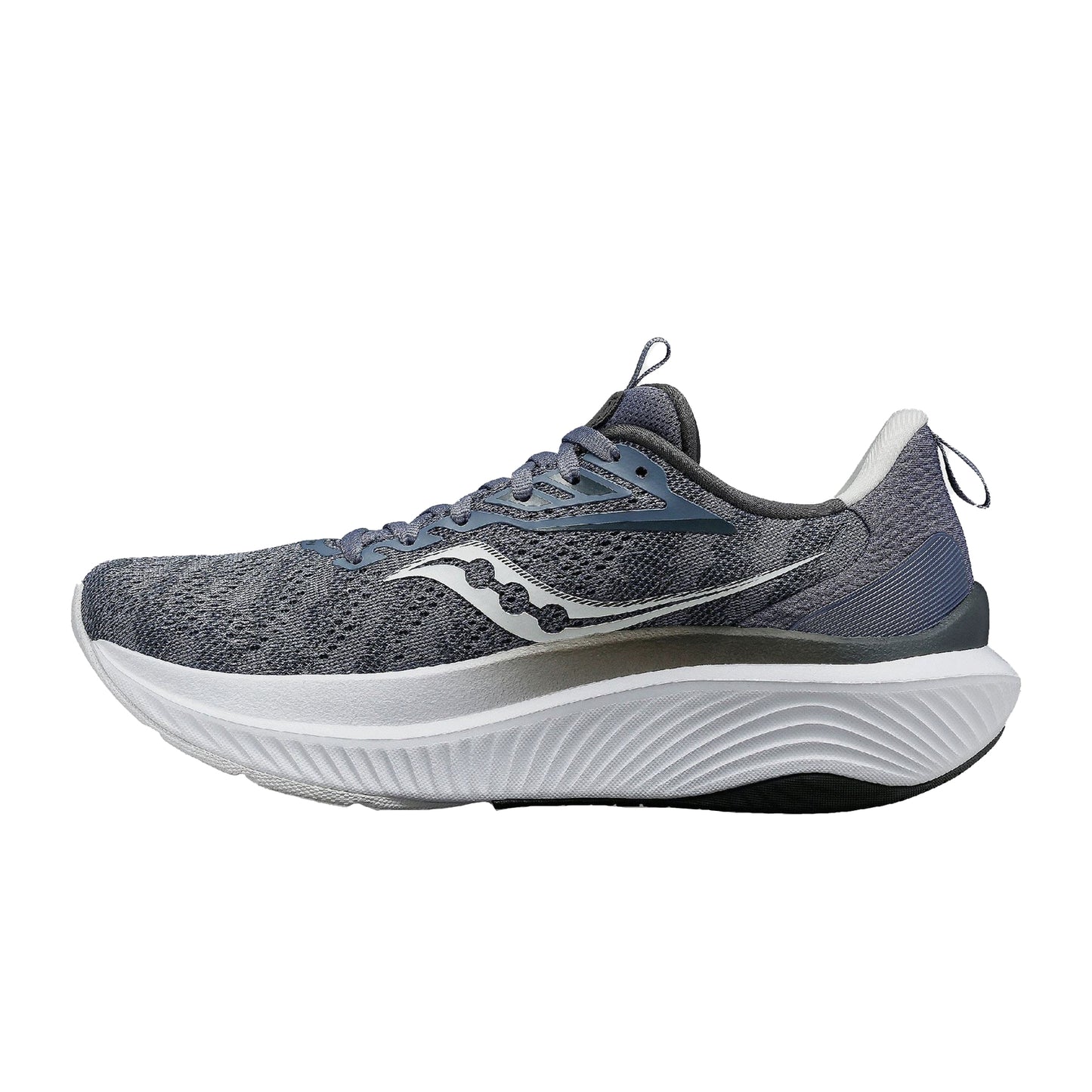 Grey - Side - Saucony Mens Echelon 9 Running Trainers
