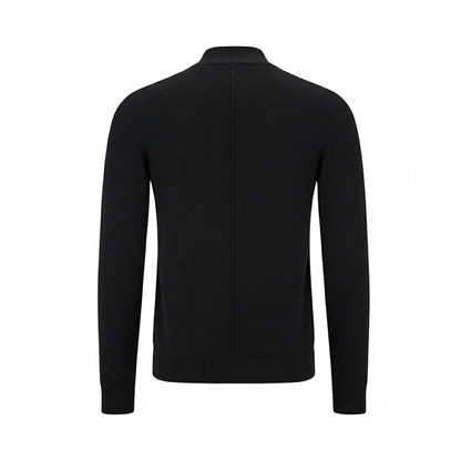 Black - Back - Hugo Boss Mens San Matteo-M Turtle Neck Jumper