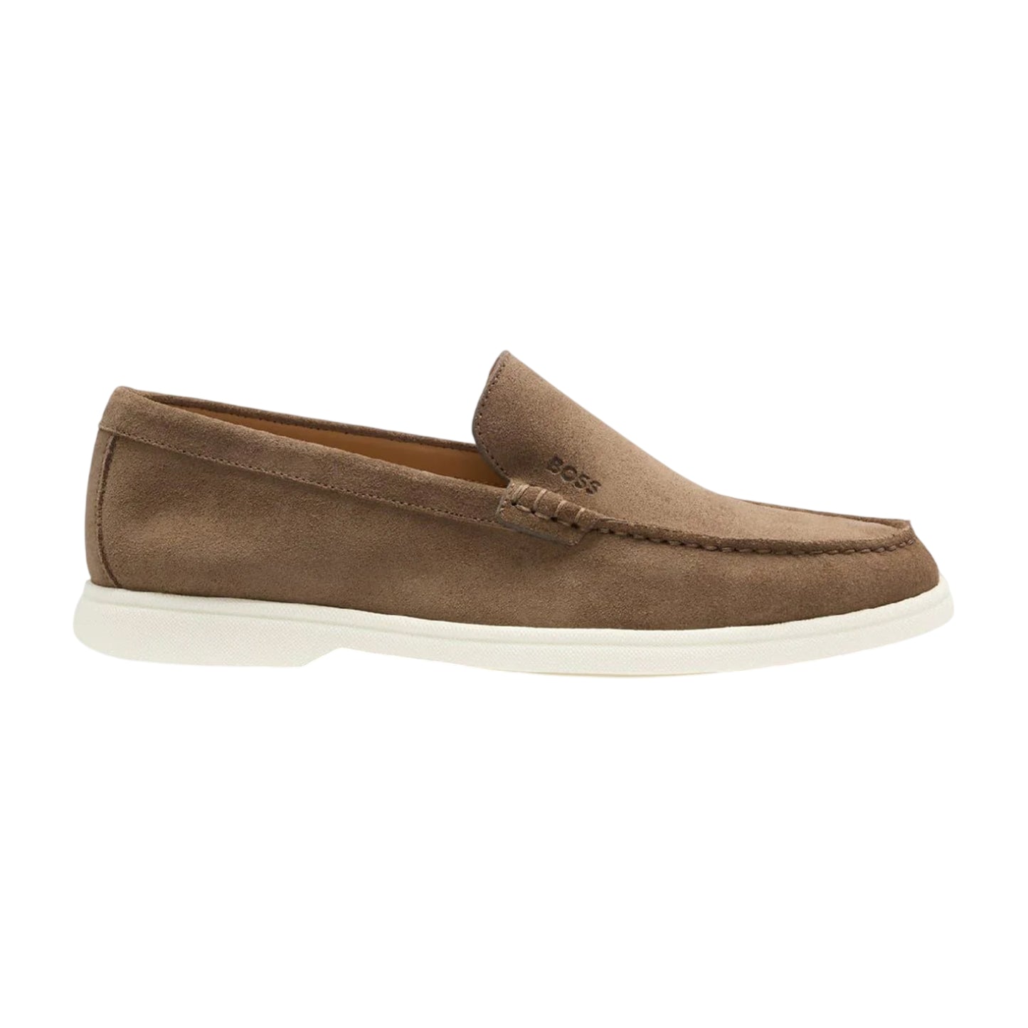 Beige - Lifestyle - Hugo Boss Mens Sienne Suede Loafers