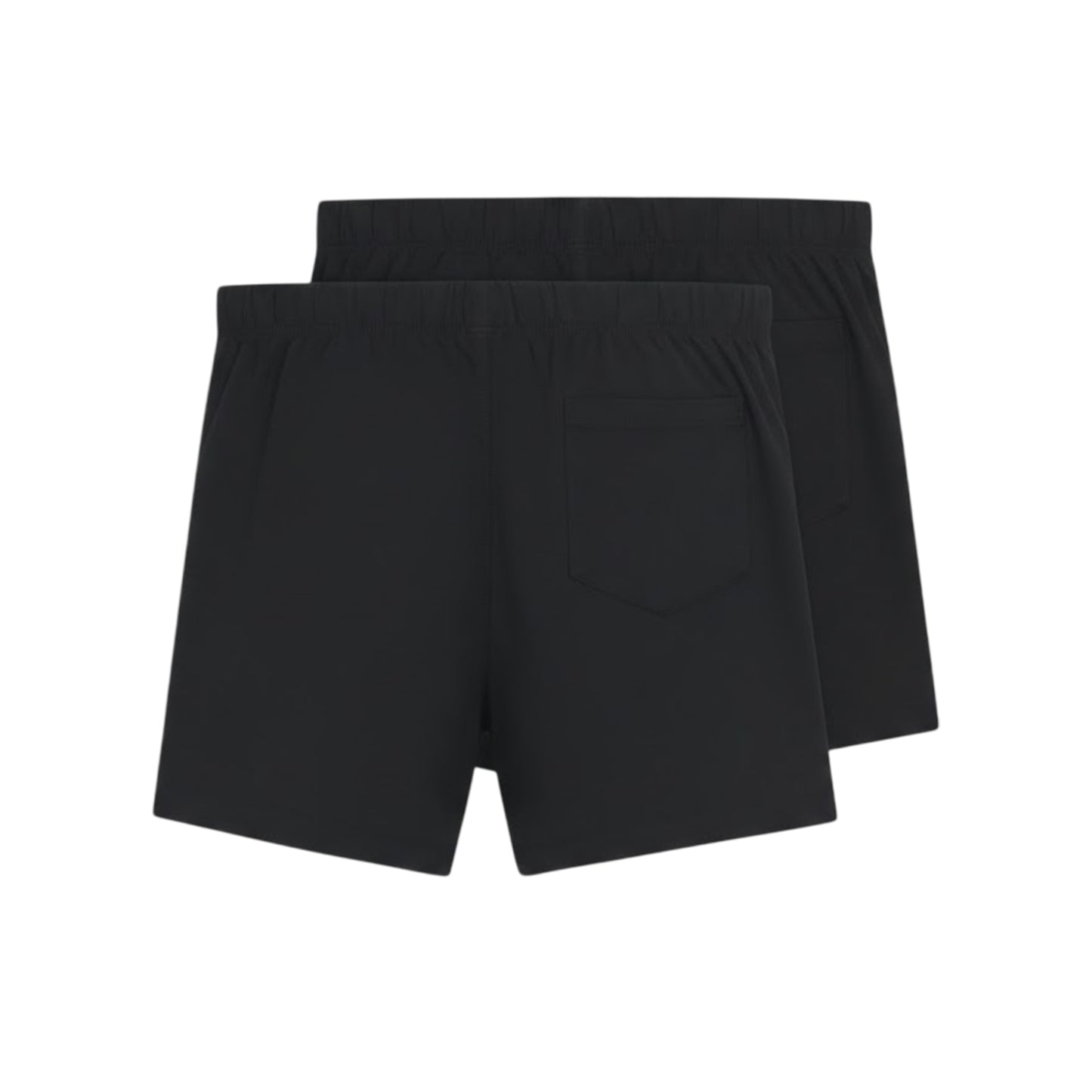 Grey-Black - Back - Boss Mens Cotton Stretch Boxer Shorts (Pack of 2)