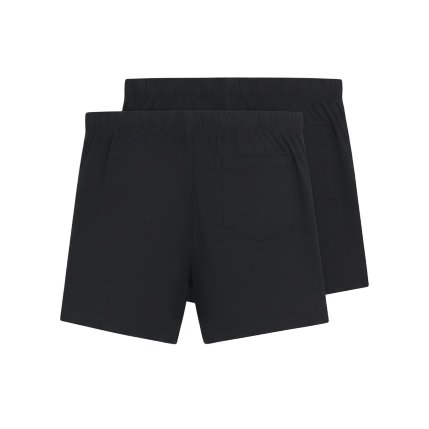 Grey-Black - Back - Boss Mens Cotton Stretch Boxer Shorts (Pack of 2)