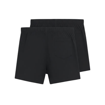 Grey-Black - Back - Boss Mens Cotton Stretch Boxer Shorts (Pack of 2)