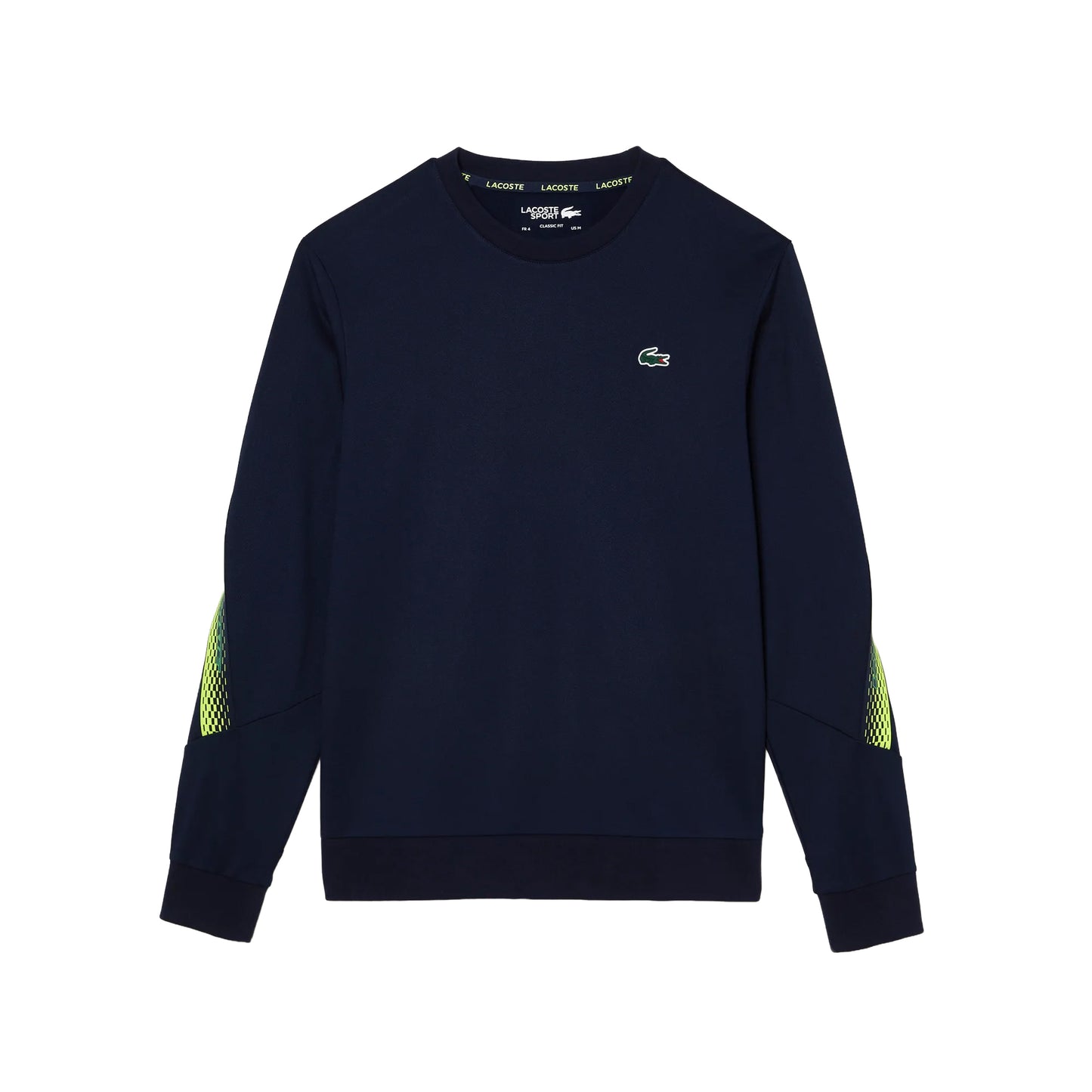 Blue - Front - Lacoste Unisex Adult Stripe Logo Classic Tennis Sweatshirt