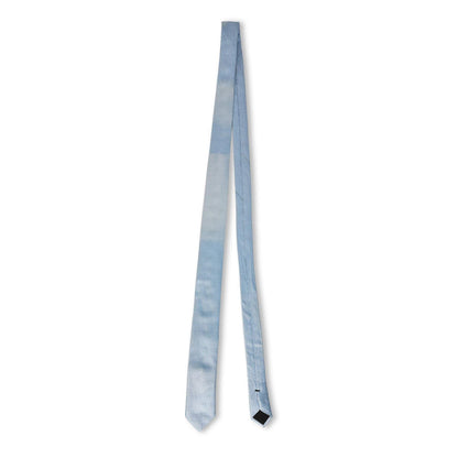 Medium Blue - Front - Boss Micro Grid Jacquard Tie