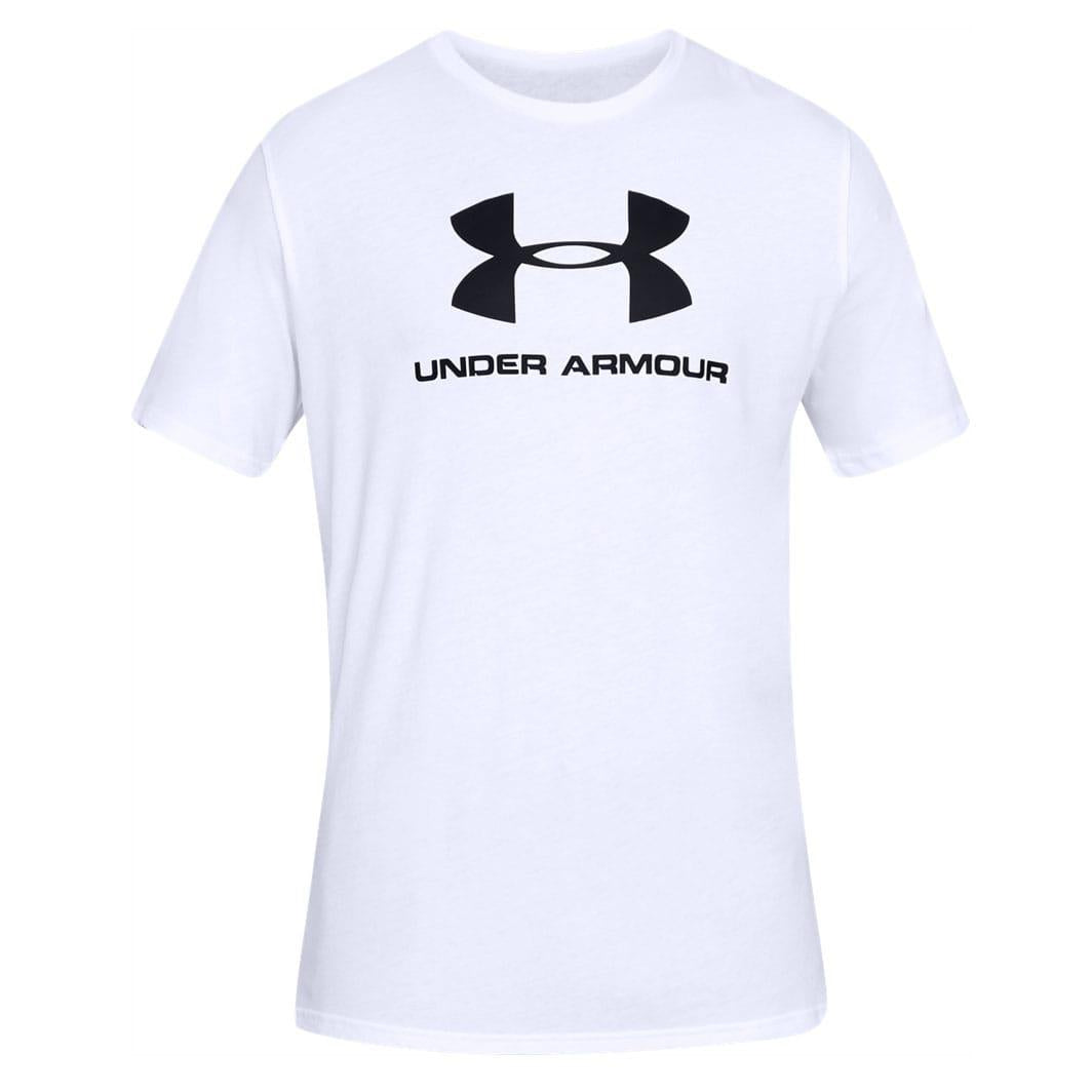 White - Front - Under Armour Mens Sportstyle Logo T-Shirt