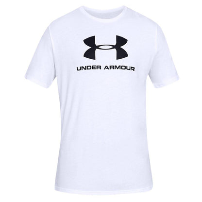 White - Front - Under Armour Mens Sportstyle Logo T-Shirt