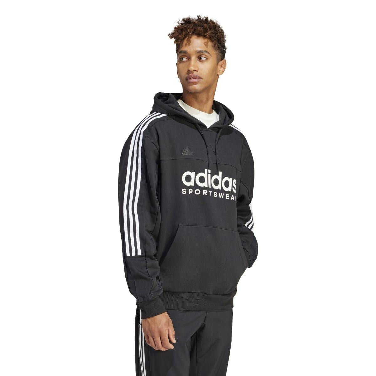 Black - Side - Adidas Mens House of Tiro Sports Hoodie