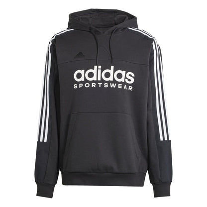 Black - Front - Adidas Mens House of Tiro Sports Hoodie