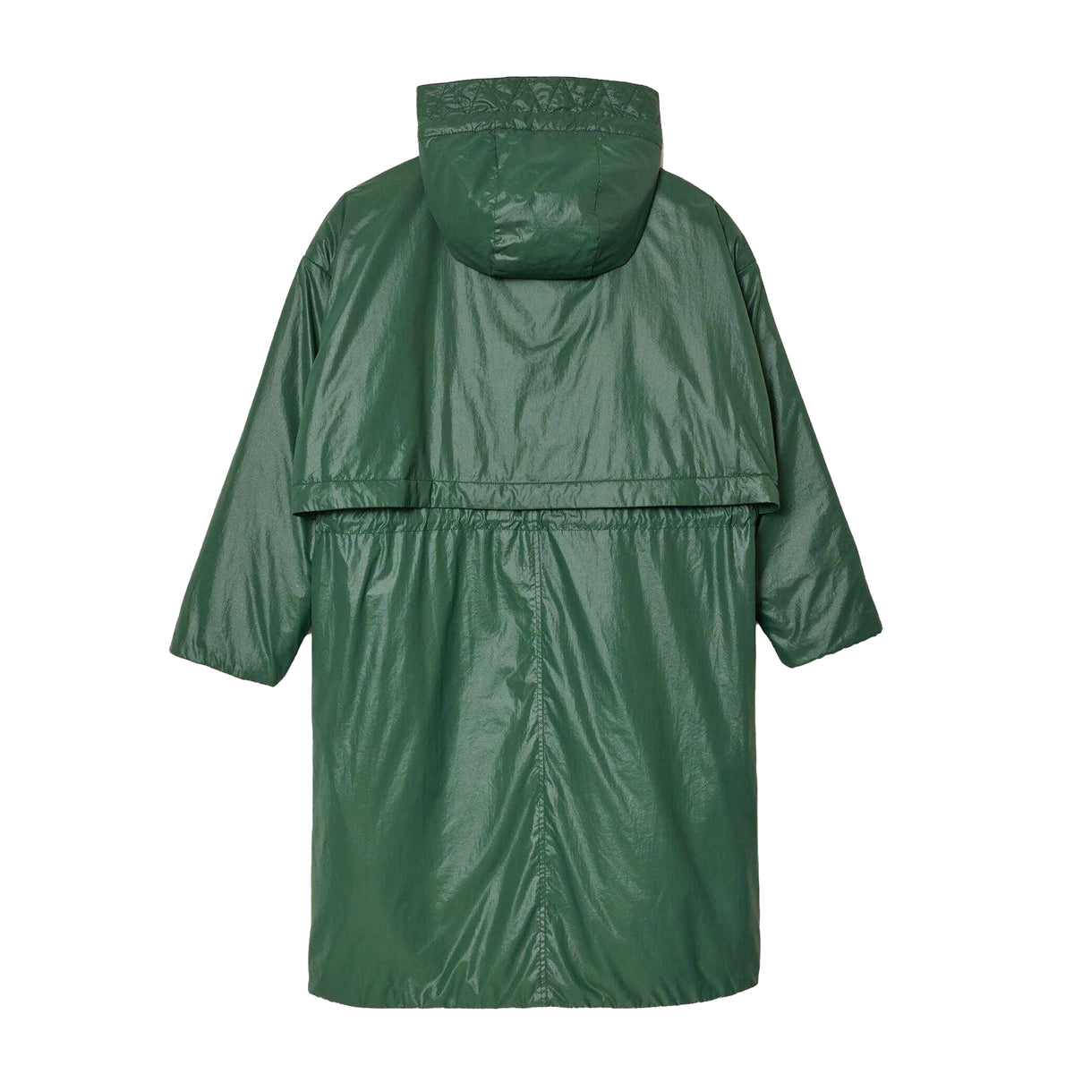 Green - Back - Lacoste Womens-Ladies Water Repellent Full Zip Jacket