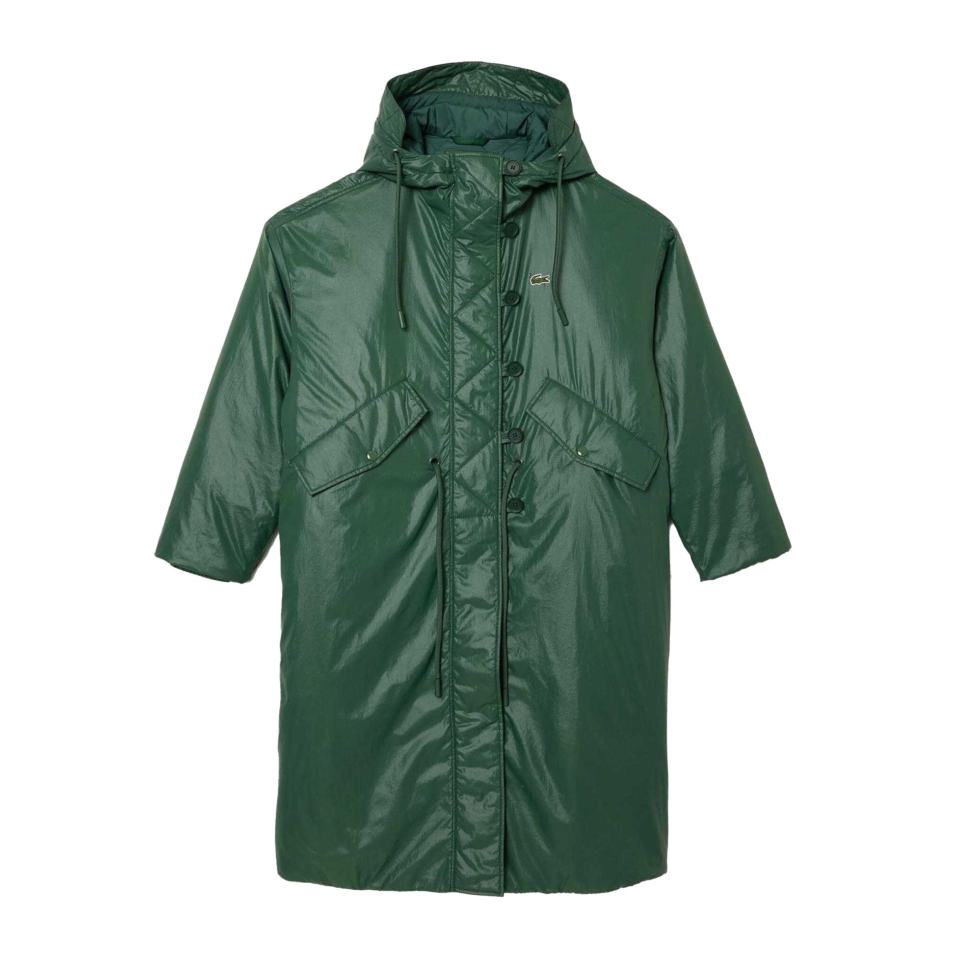 Green - Front - Lacoste Womens-Ladies Water Repellent Full Zip Jacket