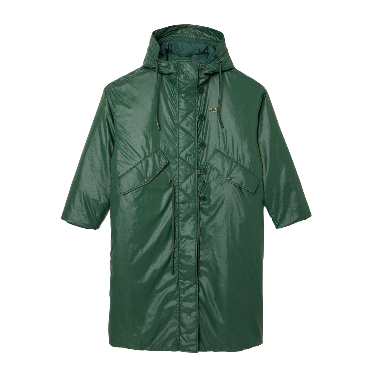 Green - Front - Lacoste Womens-Ladies Water Repellent Full Zip Jacket