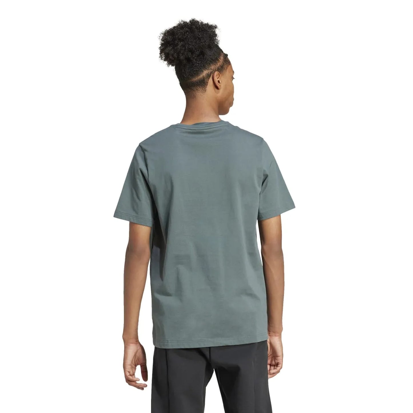 Grey - Back - Adidas Mens Future Icons Badge of Sport T-Shirt